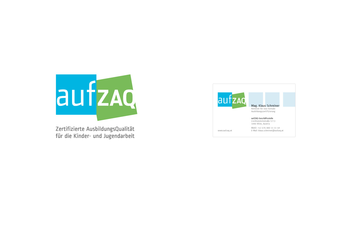 Corporate design: aufZAQ