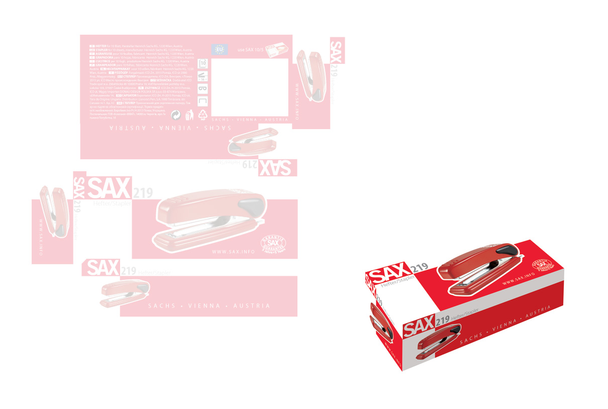 Products and packaging: SAX packaging