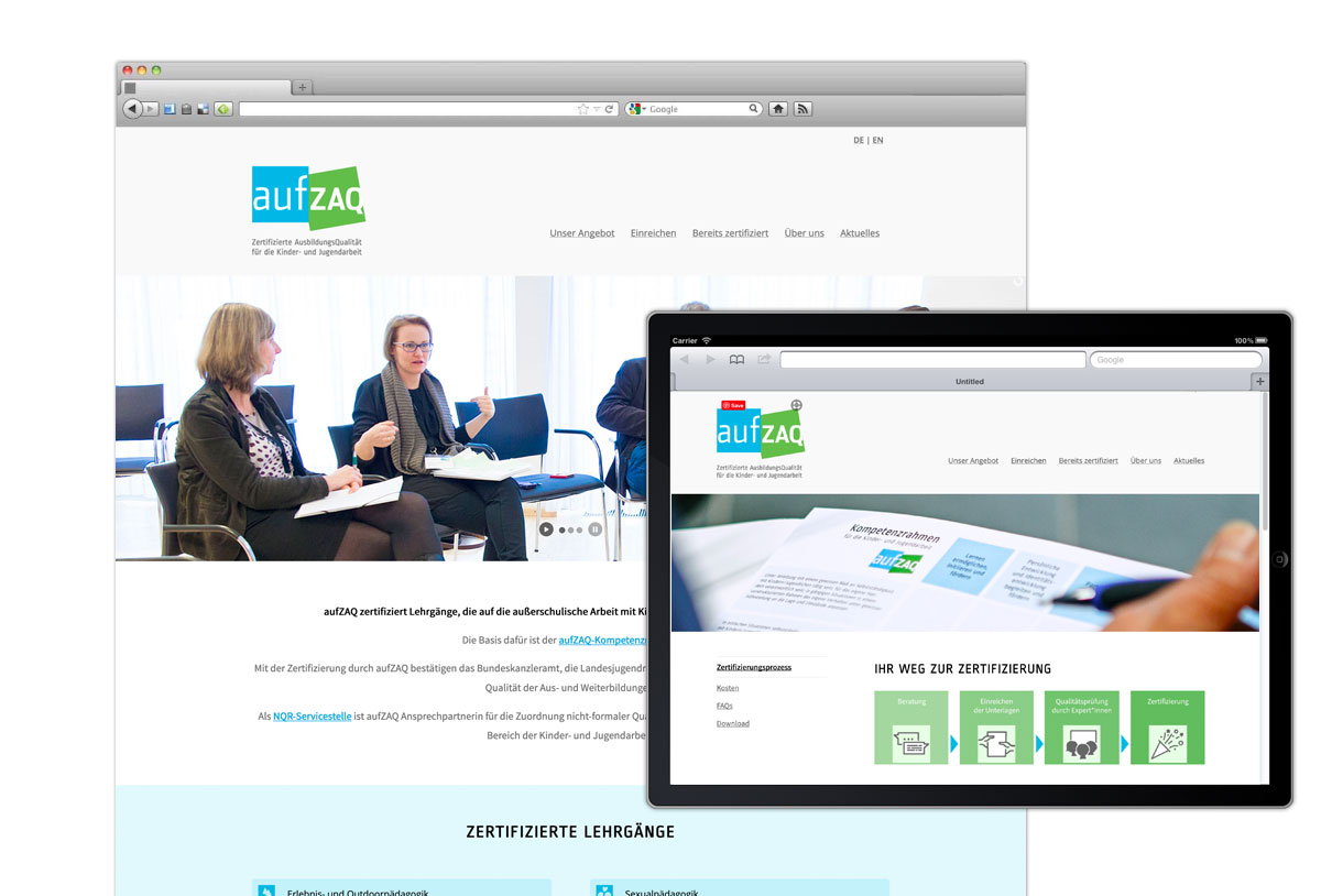 Web design: aufzaq.at